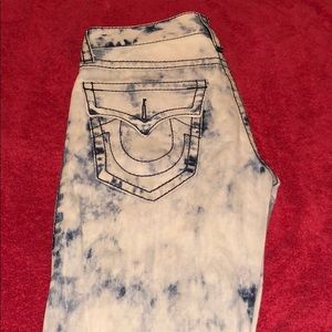 True Religion Acid Wash Jeans